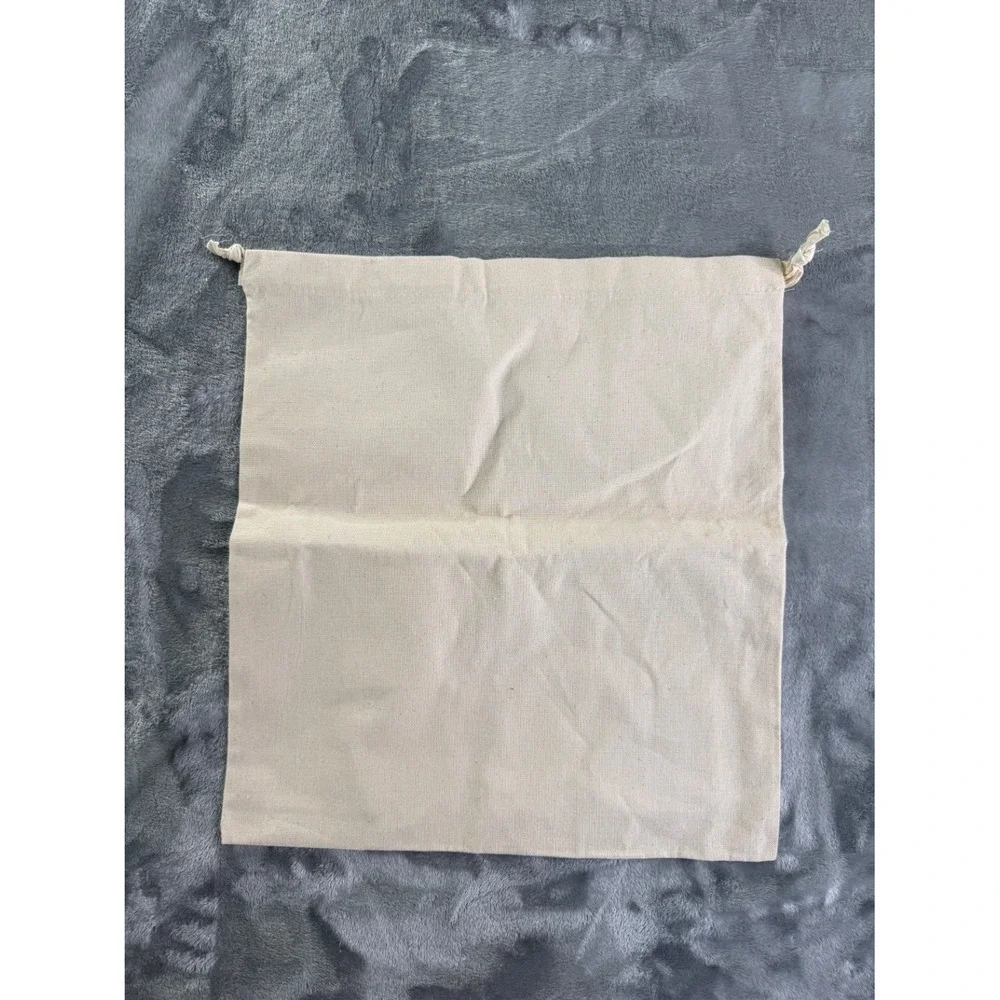 Jacquemus Women's Dust Bag Large Cream Heavyweight Canvas Fabric Black